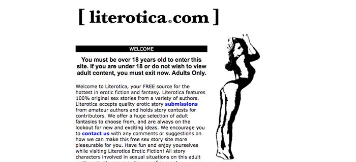 literotica erotic story screenshot