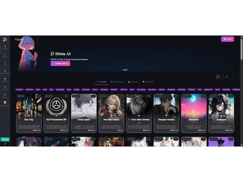 Screenshot of Dittin AI