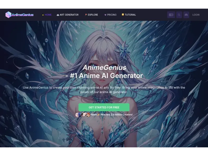 Screenshot of AnimeGenius