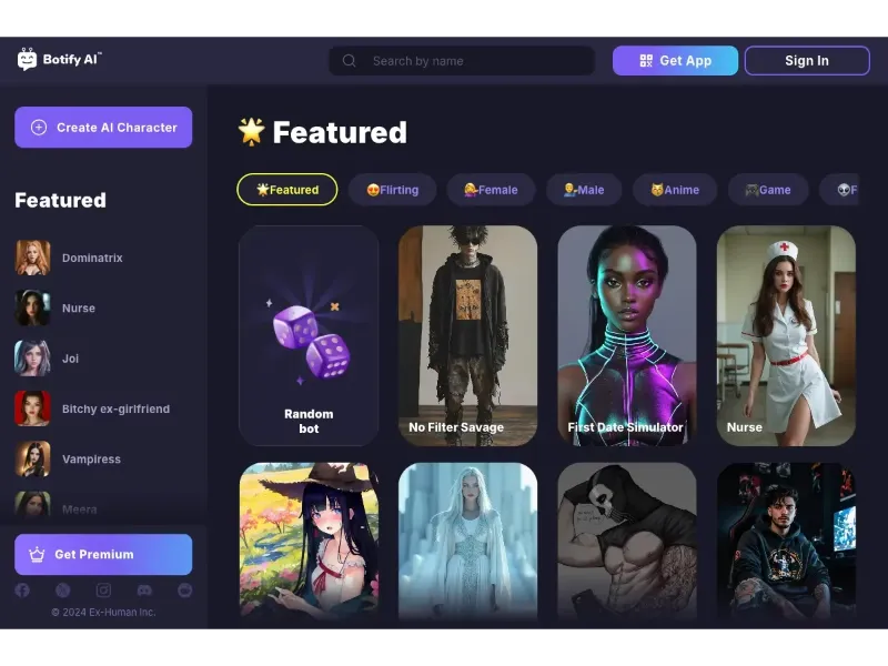 Screenshot of Botify AI