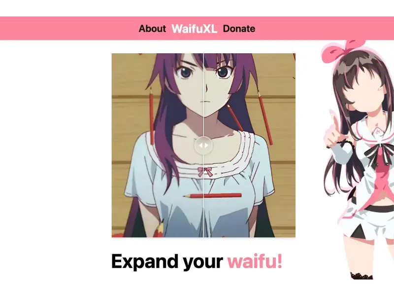 Screenshot of WaifuXL