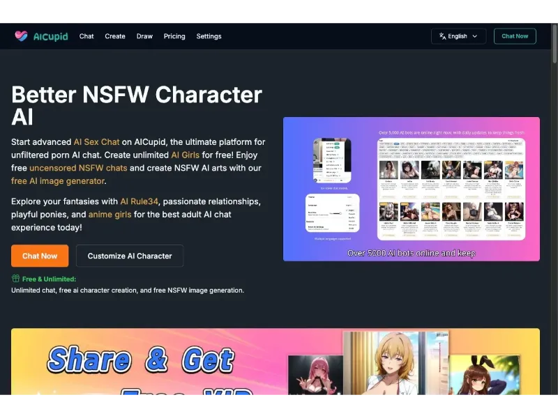 Screenshot of AICupid