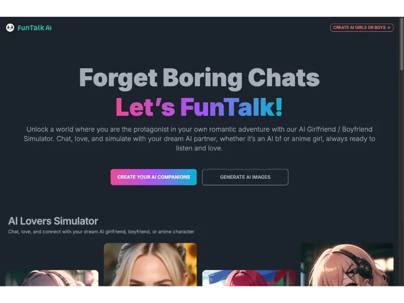 Screenshot of FunTalk AI