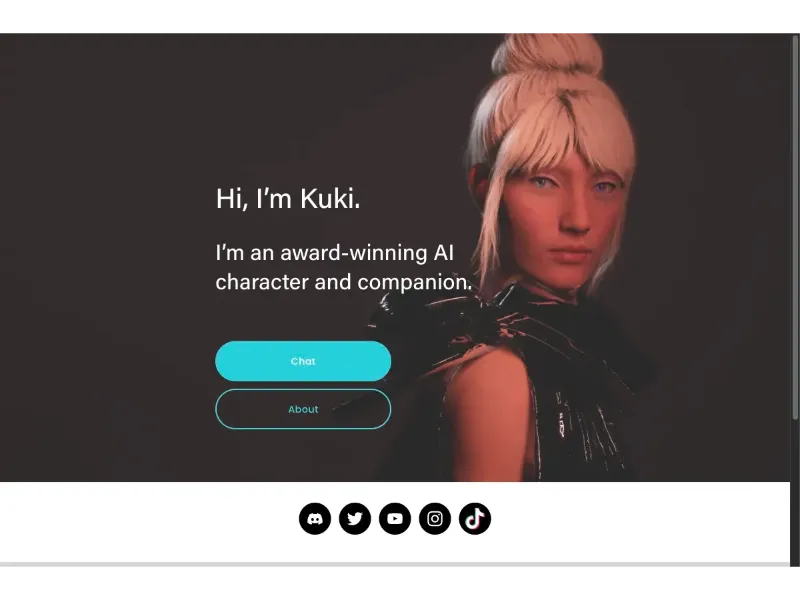 Screenshot of Kuki AI