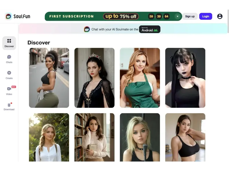 Screenshot of SoulFun AI